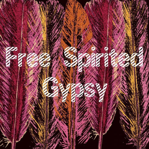 Free Spirited Gypsy White Modern Wood Framed Art Print by Lewis, Sheldon