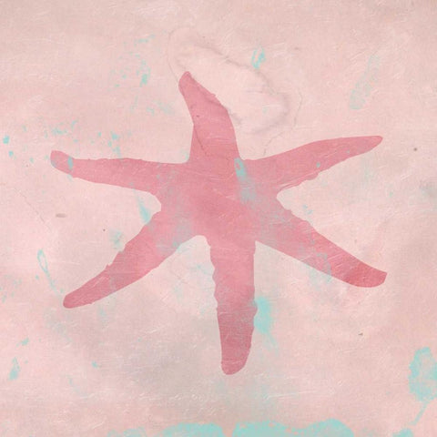 Pastel Star White Modern Wood Framed Art Print by Lewis, Sheldon