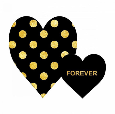 One Love Forever Black Ornate Wood Framed Art Print with Double Matting by Lewis, Sheldon