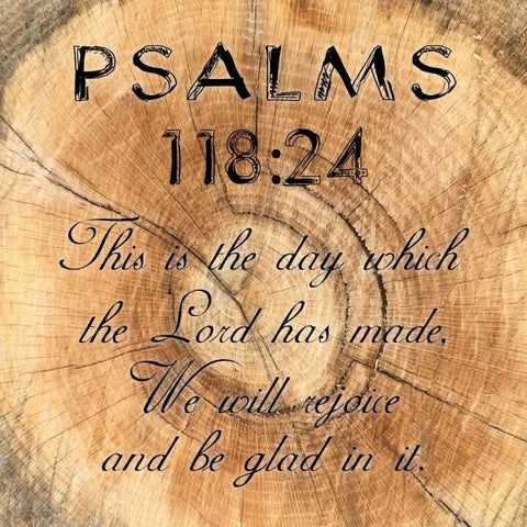 Psalms 118-24 White Modern Wood Framed Art Print with Double Matting by Lewis, Sheldon