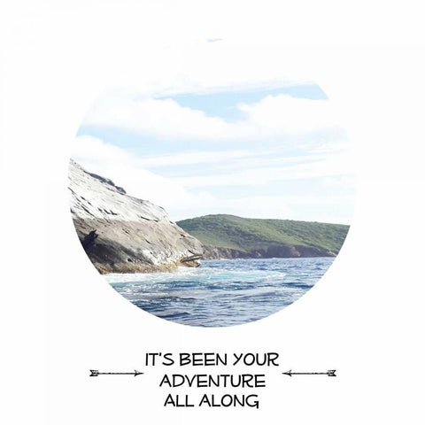 Your Adventure Black Modern Wood Framed Art Print by Lewis, Sheldon
