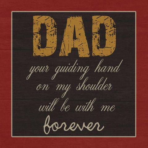 Dear DaD Gold Ornate Wood Framed Art Print with Double Matting by Lewis, Sheldon
