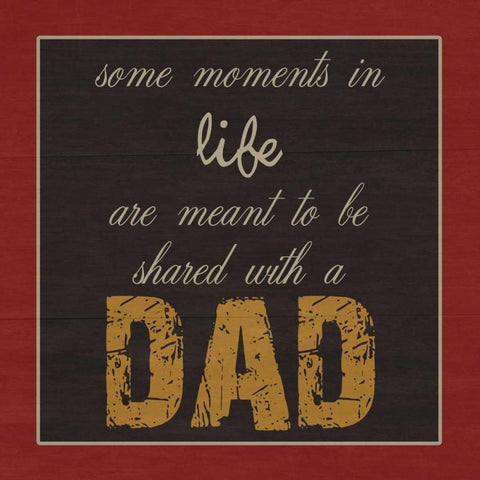 Only You DaD White Modern Wood Framed Art Print with Double Matting by Lewis, Sheldon