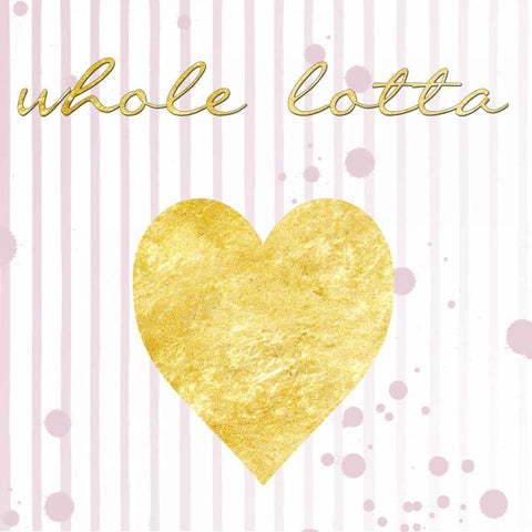 Lotta Love White Modern Wood Framed Art Print with Double Matting by Lewis, Sheldon