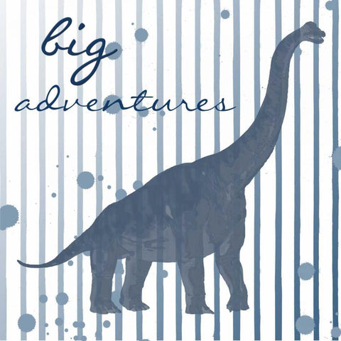 Big Adventures Black Modern Wood Framed Art Print by Lewis, Sheldon
