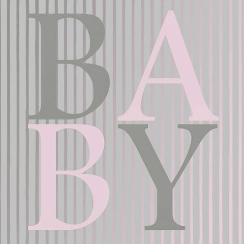 Baby Pink White Modern Wood Framed Art Print with Double Matting by Lewis, Sheldon