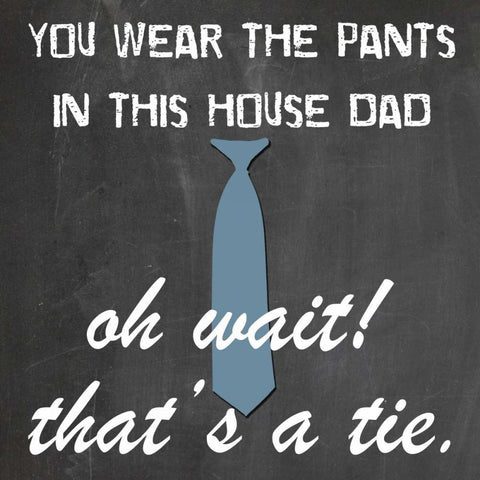 You Wear The Pants White Modern Wood Framed Art Print by Lewis, Sheldon