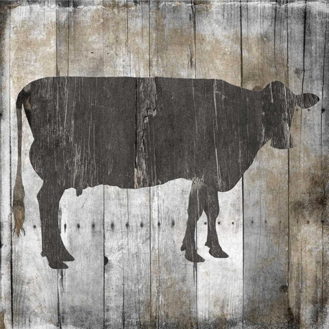 Fresh Local Beef Black Ornate Wood Framed Art Print with Double Matting by Lewis, Sheldon