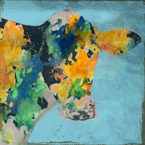 Farm Colors Black Modern Wood Framed Art Print by Lewis, Sheldon