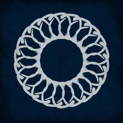 Indigo Dream 1 White Modern Wood Framed Art Print by Lewis, Sheldon