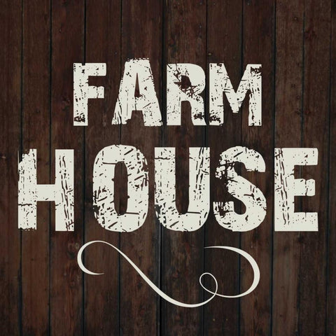 Farm House Black Modern Wood Framed Art Print by Lewis, Sheldon