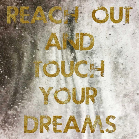 Touch Your Dreams Black Modern Wood Framed Art Print with Double Matting by Lewis, Sheldon