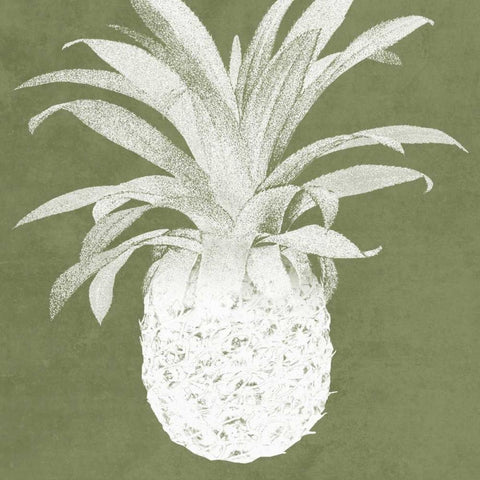 Terrarium Pine 2 White Modern Wood Framed Art Print with Double Matting by Lewis, Sheldon