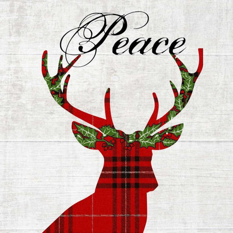 Hello Deer 2 Gold Ornate Wood Framed Art Print with Double Matting by Lewis, Sheldon