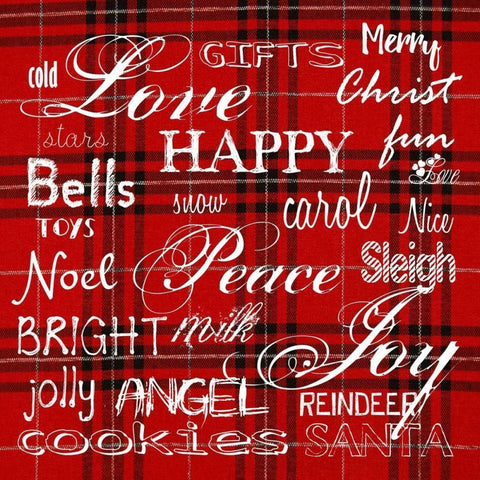 Christmas Gift Wrap Black Modern Wood Framed Art Print by Lewis, Sheldon