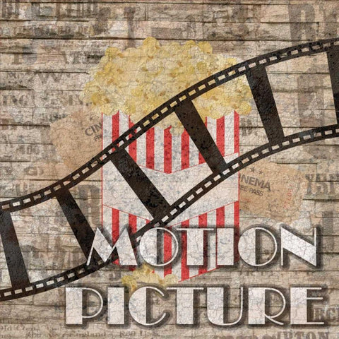 Motion Picture 2 Gold Ornate Wood Framed Art Print with Double Matting by Lewis, Sheldon