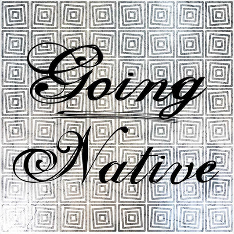 Going Native White Modern Wood Framed Art Print by Lewis, Sheldon