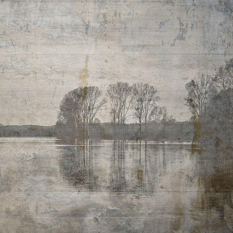 Hike Hunt Fish White Modern Wood Framed Art Print with Double Matting by Lewis, Sheldon