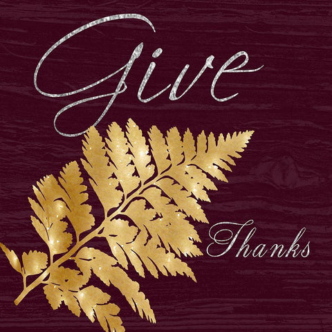 Thanks Gold Ornate Wood Framed Art Print with Double Matting by Lewis, Sheldon