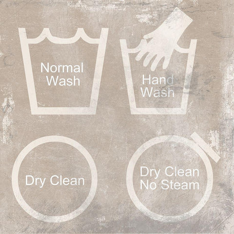 Laundry Guides Black Modern Wood Framed Art Print with Double Matting by Lewis, Sheldon