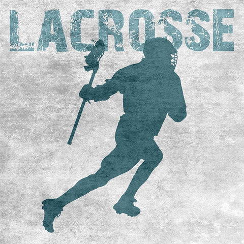 Lacrosse White Modern Wood Framed Art Print by Lewis, Sheldon