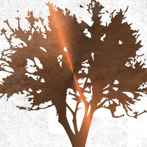 Tree of Wisdom 4 Black Modern Wood Framed Art Print by Lewis, Sheldon