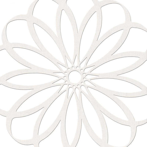 Snow White 2 White Modern Wood Framed Art Print with Double Matting by Lewis, Sheldon