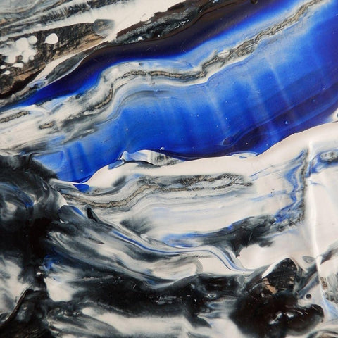 Blending Blue 2 White Modern Wood Framed Art Print by Lewis, Sheldon