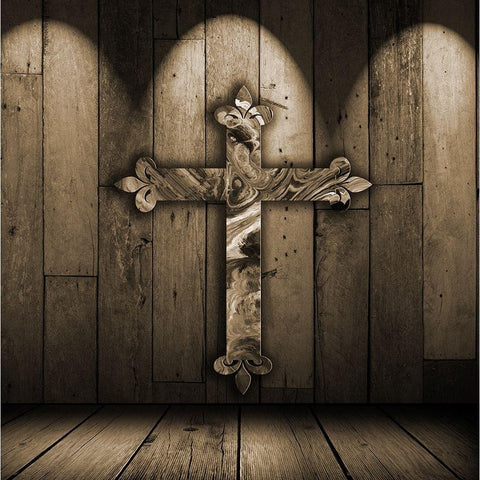 Holy Cross 1 White Modern Wood Framed Art Print by Lewis, Sheldon