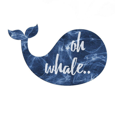 Oh Whale Gold Ornate Wood Framed Art Print with Double Matting by Lewis, Sheldon