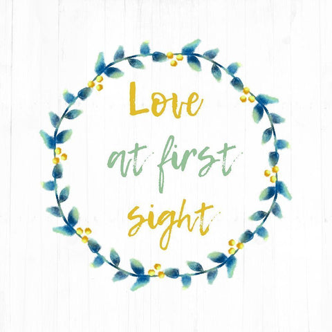 Love At First Sight Black Ornate Wood Framed Art Print with Double Matting by Lewis, Sheldon