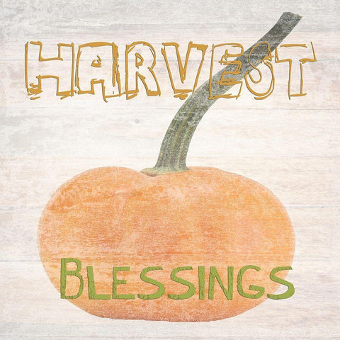 Harvest Blessings Black Modern Wood Framed Art Print by Lewis, Sheldon