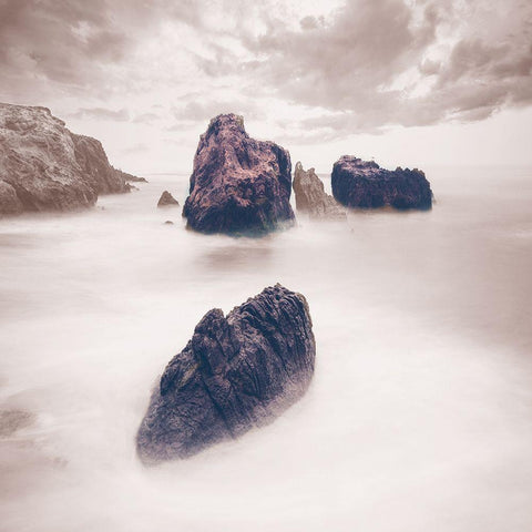 Escape Black Ornate Wood Framed Art Print with Double Matting by Lewis, Sheldon