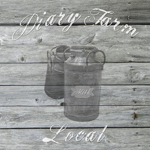 Diary Farm Black Ornate Wood Framed Art Print with Double Matting by Lewis, Sheldon