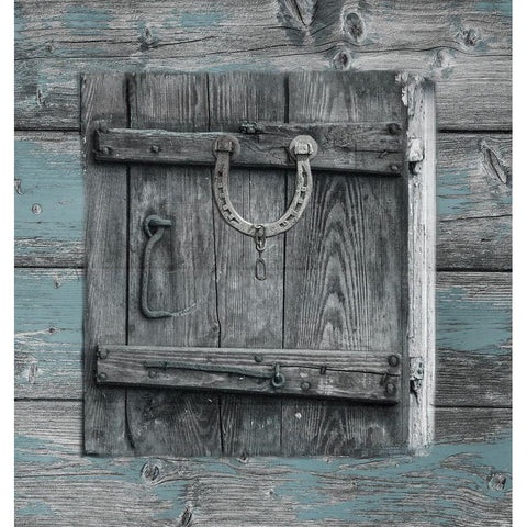 Wood Grain Barn Black Modern Wood Framed Art Print by Lewis, Sheldon