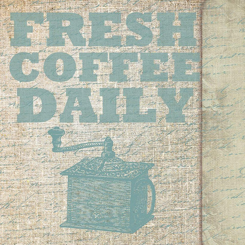 Fresh Coffee Black Modern Wood Framed Art Print with Double Matting by Lewis, Sheldon