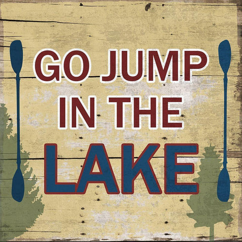 At The Lake 2 Black Modern Wood Framed Art Print by Lewis, Sheldon