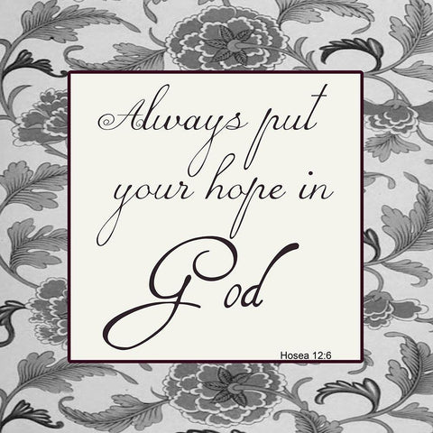 Hope In The Lord Gold Ornate Wood Framed Art Print with Double Matting by Lewis, Sheldon