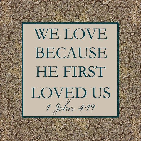 1 John Gold Ornate Wood Framed Art Print with Double Matting by Lewis, Sheldon