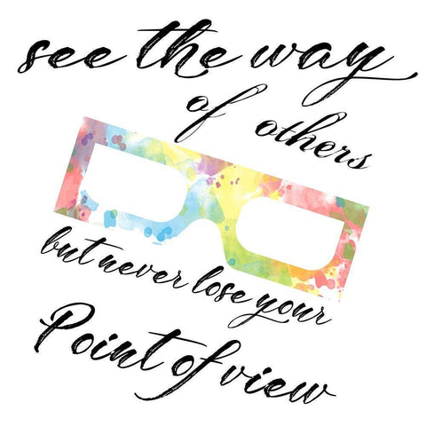 Point of View Black Modern Wood Framed Art Print by Lewis, Sheldon