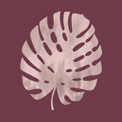 Ferndamental 1 White Modern Wood Framed Art Print with Double Matting by Lewis, Sheldon