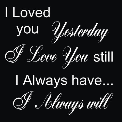 I Always Will Black Modern Wood Framed Art Print by Lewis, Sheldon