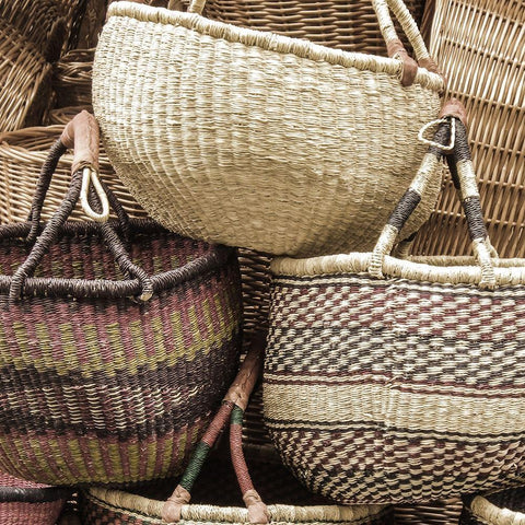 Crafty 2 White Modern Wood Framed Art Print with Double Matting by Lewis, Sheldon