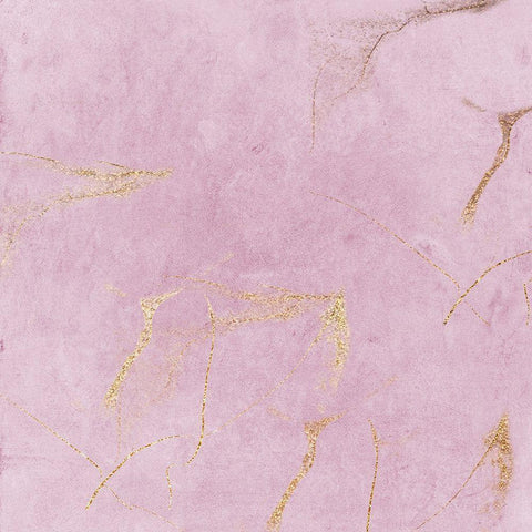 Blush Lightning White Modern Wood Framed Art Print with Double Matting by Lewis, Sheldon