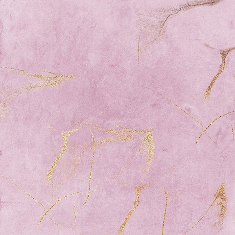 Blush Lightning Gold Ornate Wood Framed Art Print with Double Matting by Lewis, Sheldon