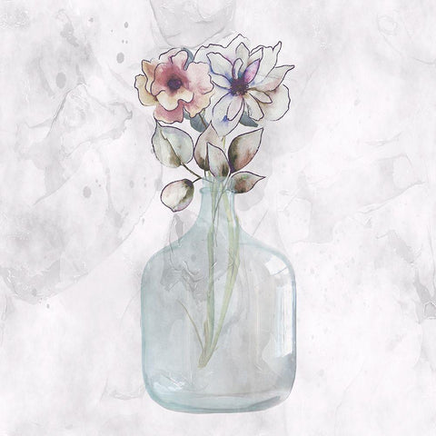 Fresh Cut 1 White Modern Wood Framed Art Print by Lewis, Sheldon