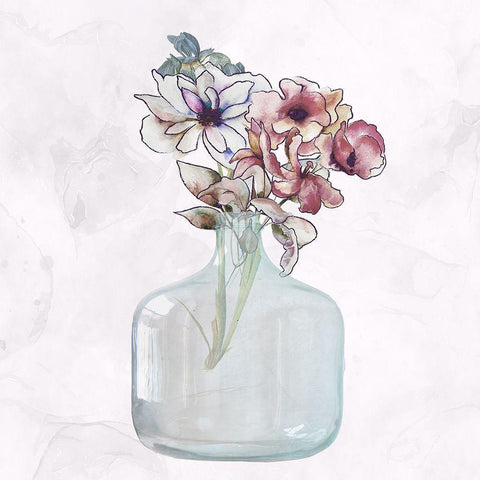 Fresh Cut 2 White Modern Wood Framed Art Print by Lewis, Sheldon