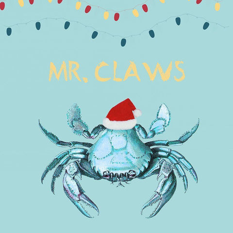 Mr Claws Gold Ornate Wood Framed Art Print with Double Matting by Lewis, Sheldon