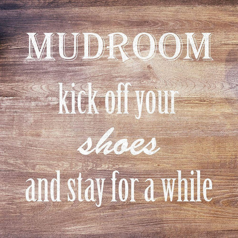 Mudroom And Shoes Black Modern Wood Framed Art Print with Double Matting by Lewis, Sheldon