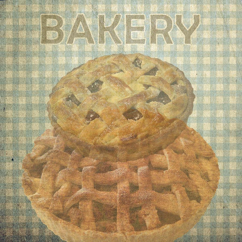 Bakery White Modern Wood Framed Art Print with Double Matting by Lewis, Sheldon